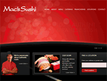 Tablet Screenshot of macssushi.com
